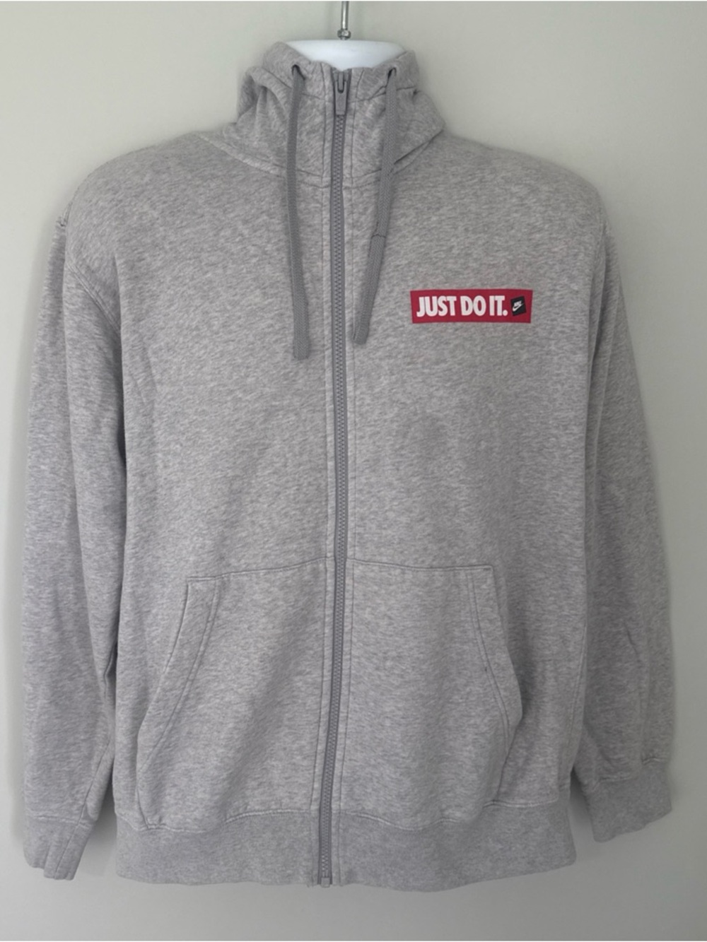 Nike Sportswear "Just Do It" full-zip fleece hoodie - Large